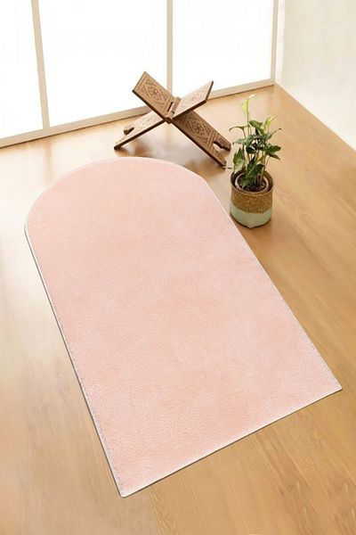 Valery Home Vl Washable Plush Prayer Rug Overlock Prayer Prayer Pink