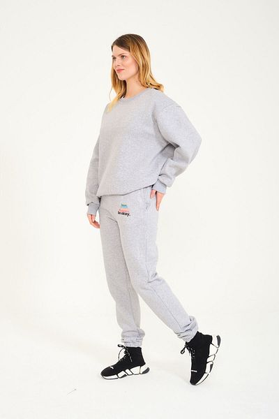 FEEL STYLE Σετ φόρμας 0 γιακά Premium - LOVE SMILE BREATH THANKS BE OKAY Printed