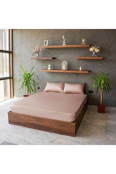 Yuvam 100% Cotton Ranforce - Double Plain Paint Fitted Set