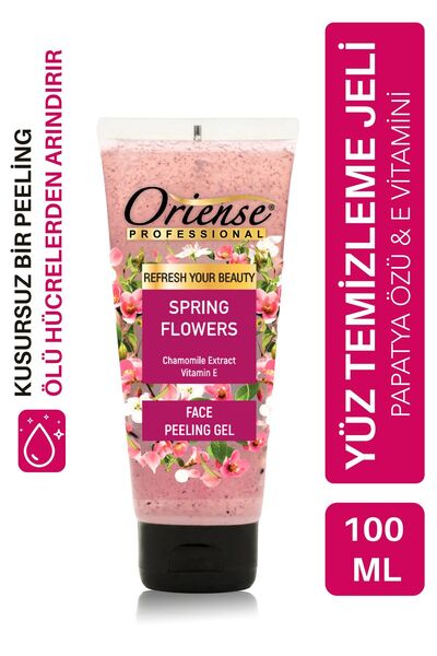 ORİENSE Bahar Çiçekleri Yüz Temizleme Peeling Jeli - - Papatya ve Kayısı Çeki...