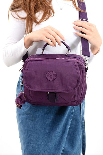 571 Collections Çanta Ultra Light and Multi-Pocket Purple Crossbody Shoulder Bag - Model 571-6P