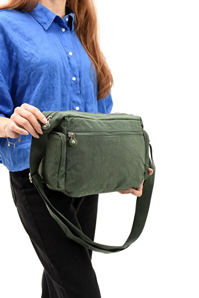 571 Collections Çanta Green Ultra Light Shoulder Bag - Crossbody Strap and Pocket (Model: 571-6G)
