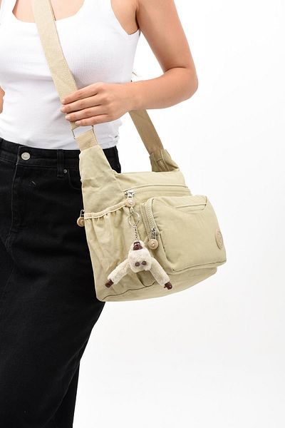 571 Collections Çanta Ultra Light Women's Shoulder Bag - Crossbody and Multi-Pocket, Cream (Model: 571-6E)