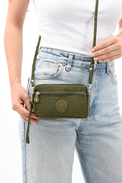 571 Collections Çanta Green Phone Holder Wallet - Three Compartments (Model: 571-9-15C)