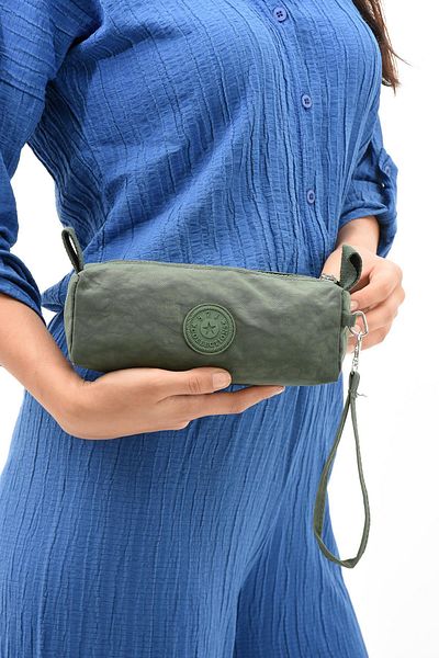 571 Collections Çanta Green Single Compartment Waterproof Pen Holder - Washable Makeup Bag (Model: 571-15H)