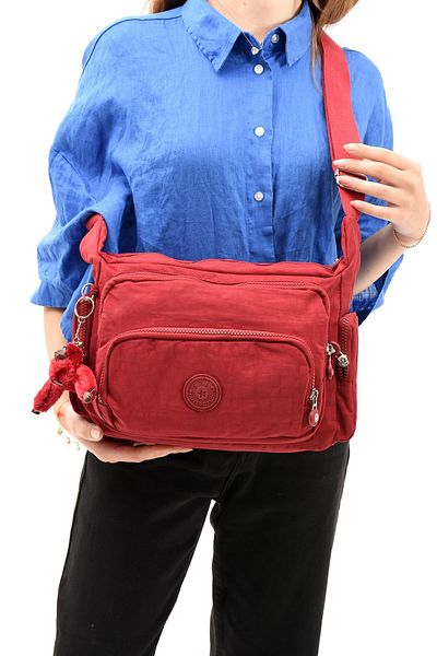 571 Collections Çanta Κόκκινη τσάντα ώμου Ultra Light Cross Strap - Πολλαπλές τσέπες (Μοντέλο: 571-6G)