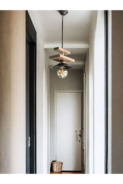 ONUR AVİZE Honor Chandelier - Retro Rustic Single Wooden Pendant Lamp