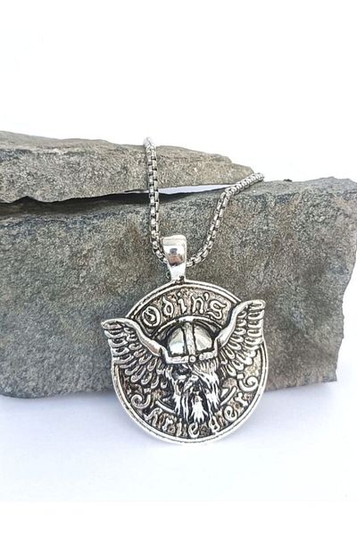 BSN Store Odin Figured Viking Mythology Necklace - Scandinavian