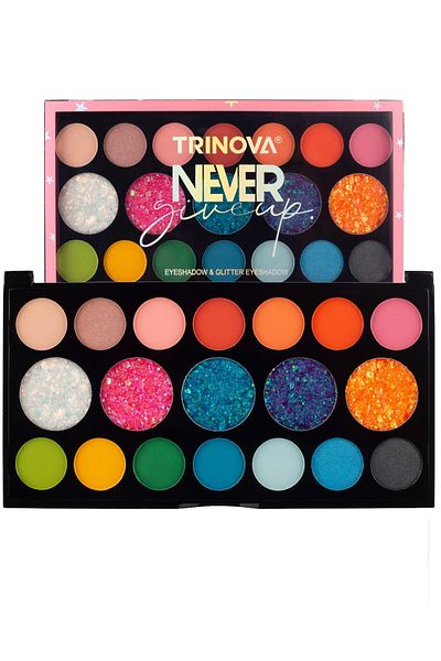 Trinova 19 Pieces Glitter Eyeshadow Palette