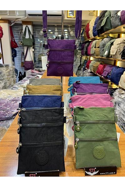 571 Collections Çanta Practical Phone Holder Bag - Crossbody, Three Compartments (571-15G)