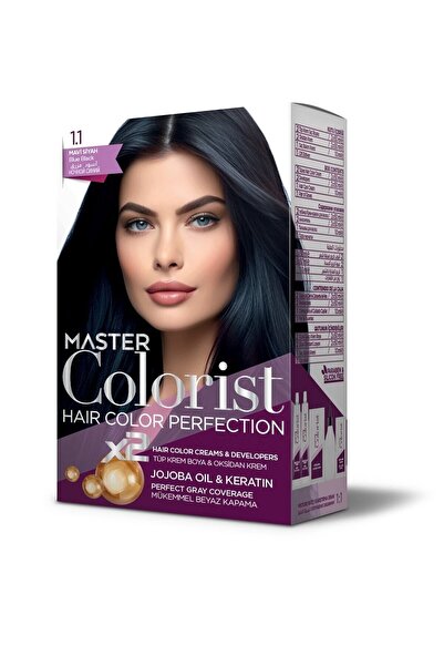 Master colorist Hair Color Perfection Set Saç Boyası 1.1 Mavi Siyah