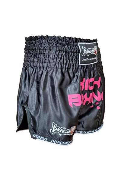 Dragondo KB247 Kick Boks Şort Pink Heart Kick Boxing Antrenman Şortu