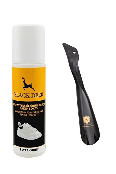 BLACK DEER Beyaz Ayakkabı,deri,kumaş Boyası,sneaker Beyaz Ayakkabı Temizleyic...