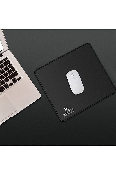 BLACK DEER Professional Black Small Size Gaming Mouse Pad 30x25 cm