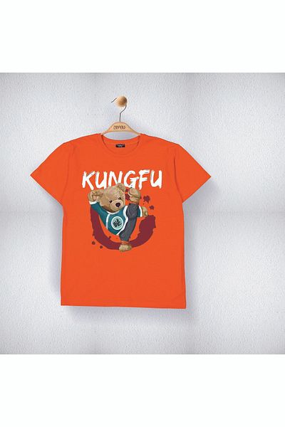 Cevval Tricou cu imprimeu Kung-Fu Sober pentru băiat