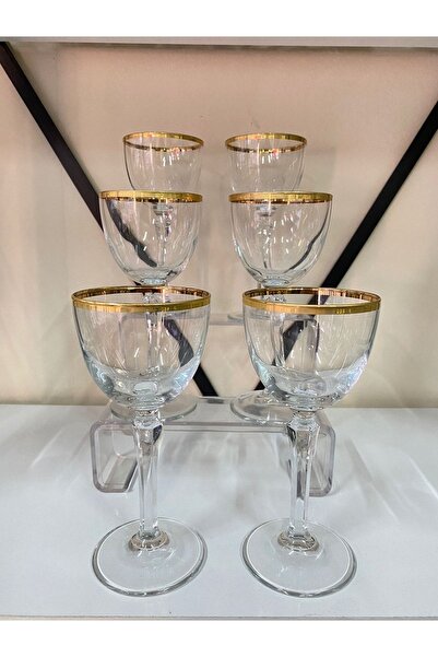 İmren Collection طقم أكواب قهوة وأكواب مياه مكون من 6 قطع