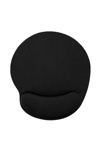 BLACK DEER Mouse Pad with Wrist Support, Flexible Ergonomic Mouse Pad, Comfortable Mouse Pad, Non-Slip Base, Black