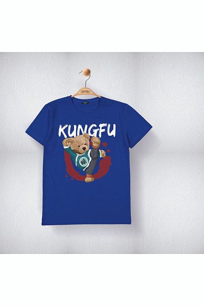 Cevval Tricou cu imprimeu Kung-Fu Sober pentru băiat