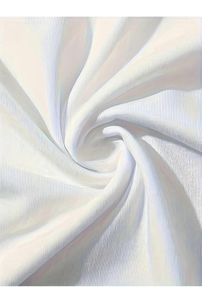 Touz Moda Λευκή φόρμα με εμπριμέ ζώνη με μήκος Crop μπλούζα