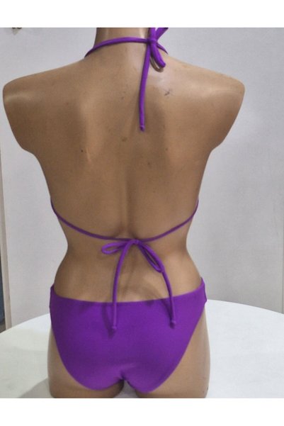 TooHot Women's Purple Triangle Bikini Set-36