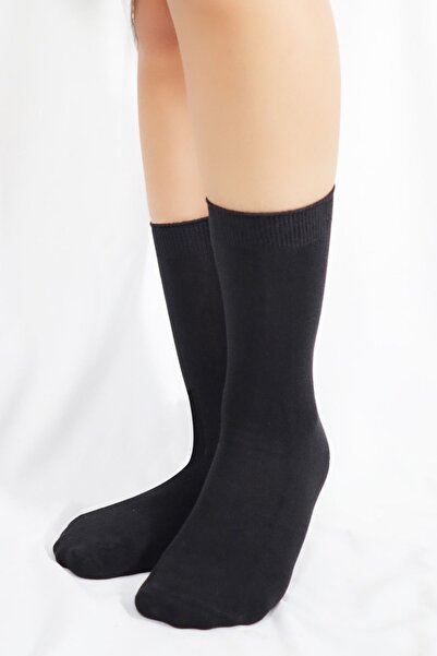 KRAL SOCKS Изключително меки дамски чорапи - абсорбиращи потта, безшевни, различни цветове, дълги чорапи с бамбукови гнезда (3 чифта)