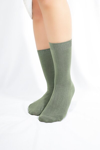 KRAL SOCKS Дамски чорапи, абсорбиращи потта, безшевни, изключително меки модели, дълги бамбукови чорапи (3 ЧИФТА) асортимент цвят