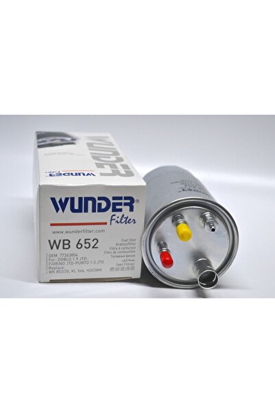 WUNDER FILTER Icon Group - Fiat Fiorino - Doblo Uyumlu1,9 Jtd Yakıt - Mazot Filtresi - Wb652