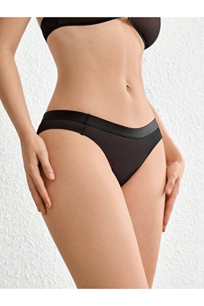 Maly Love Kadın Siyah Tül Basic Külot