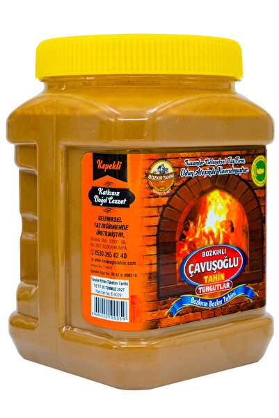 Bozkırlı Çavuşoğlu Çifte Kavrulmuş Kepekli Bozkır Tahini 930 Gr