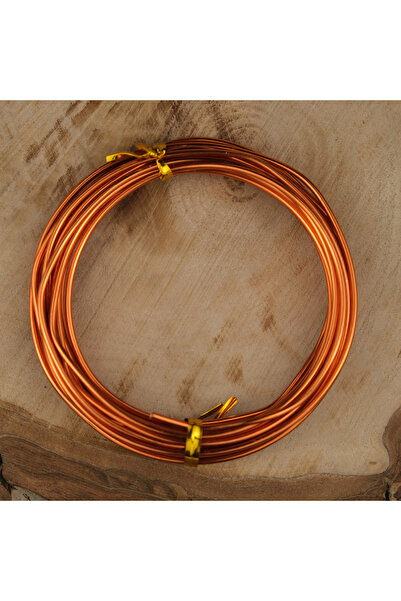 Prestij Boncuk Sârmă de cupru portocaliu de 2 mm - Crown Flower Hobby Design, Sârmă pentru experimente artizanale