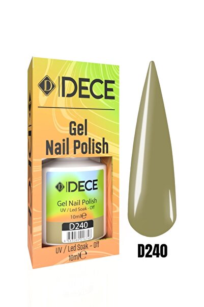 d dece Kalıcı Oje Uv Led D240 (SİSLİ YEŞİL) 10ml