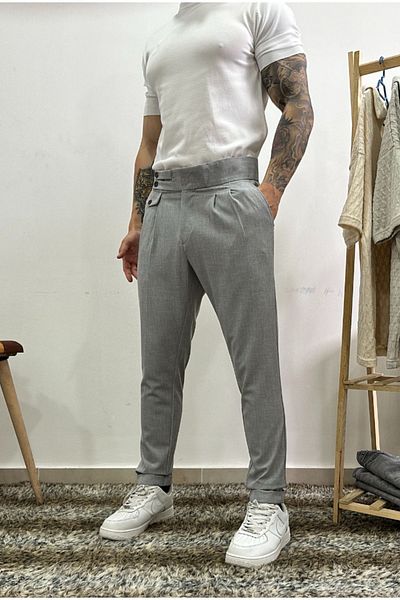 corfixman Pleated fabric pants