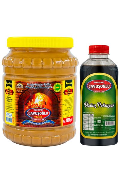 Bozkırlı Çavuşoğlu Bozkır Tahini 1830g Grape Molasses 1000g