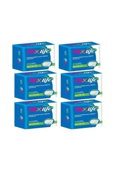Flexi Life Yatak Koruyucu Örtü 60x90 30 Luk Paket - 6 Paket - 180 Adet
