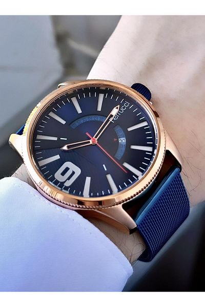 Ferrucci Men's Wicker Strap Wristwatch