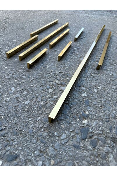 ARON 192mm Boxwood L Profile Handle - Cılali Matte Gold TV Unit, Bedroom, Sideboard and Kitchen Cabinet Door