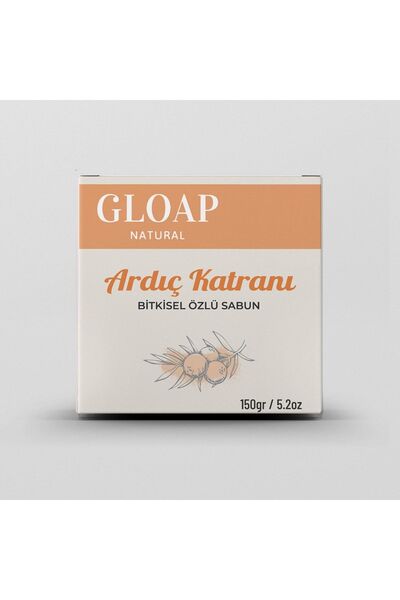GLOAP Natural Ardıç Katranı Doğal Bitkisel Özlü Katı Sabun -150 Gr
