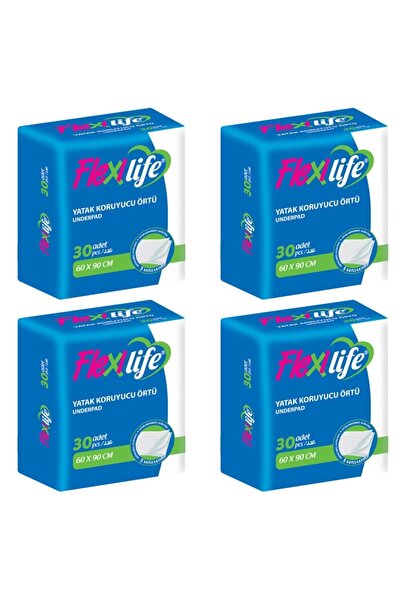 Flexi Life Evcil Hayvan Çiş Pedi Yatak Koruyucu Örtü 60x90 Cm 120 Adet
