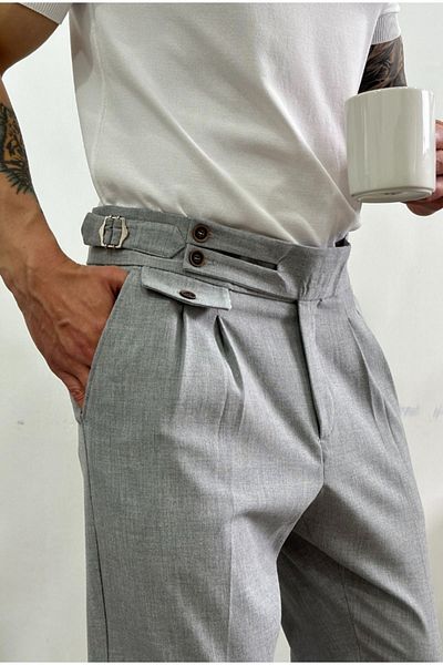 corfixman Pleated fabric pants