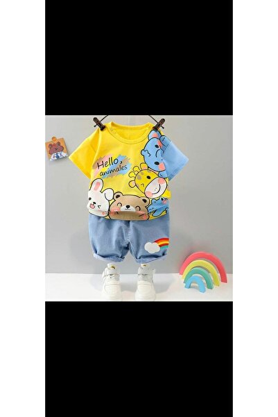 minigimin dolabı Hello Animals Gokkusakli Şort