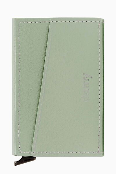 DAMY Зелений механічний жіночий гаманець - автоматичний, з застібкою і кишень...