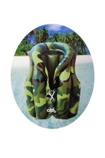 direkstoktan Camouflage Pattern Inflatable Life Jacket 58 cm