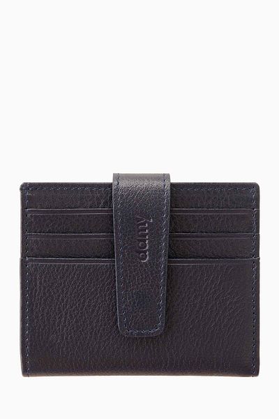 DAMY Πορτοφόλι Navy Blue Unisex Snap Fastener - Θήκη για κάρτες με θήκη για κέρματα, θήκη για κάρτες πολλαπλών θέσεων K518
