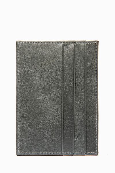 DAMY Δερμάτινη θήκη για κάρτες Anthracite Unisex - Λεπτή κοπή, Θήκη για κέρματα, Μίνιμαλ σχεδιασμός K588