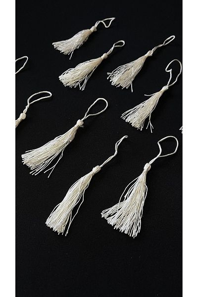 Ozpas 12cm Tassel Off White - 10pcs