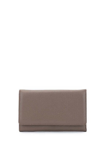 Tamer Tanca Genuine Leather Women's Mink Wallet