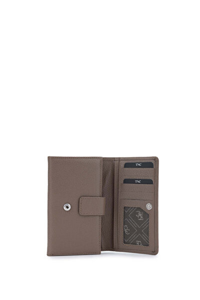 Tamer Tanca Genuine Leather Women's Mink Wallet