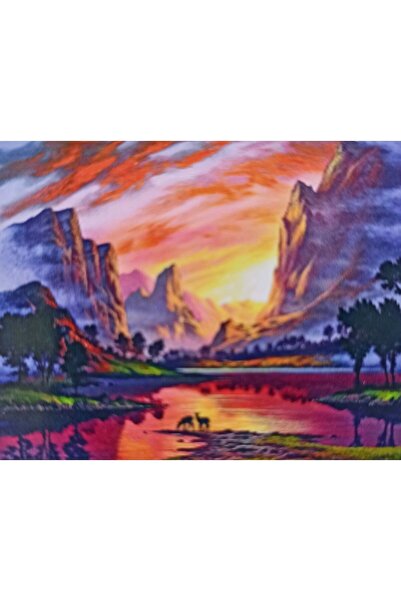 MENTAŞ Boncuklu Goblen 5d Taşlı Mozaik Elmas Goblen Diamond Picture Kıt 30x40 Tamamı Yuvarlak Boncuklu