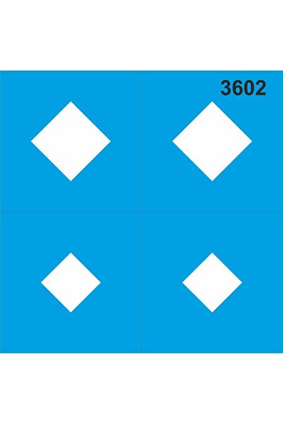 StencilSepeti قالب استنسل مربعات 30x30