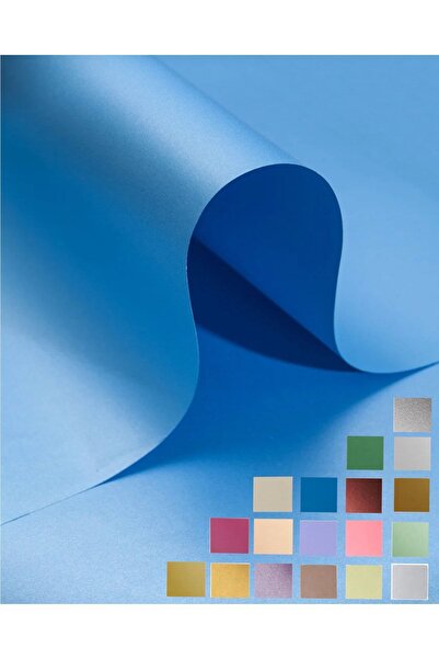 roco paper Sedef Fon Kartonu - Mavi 160 Gr. 50x70 Cm
